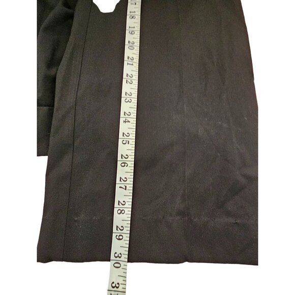 Loft Straight Leg Black Stretch Marisa Trouser Dress Pants Size 14 - Picture 10 of 10